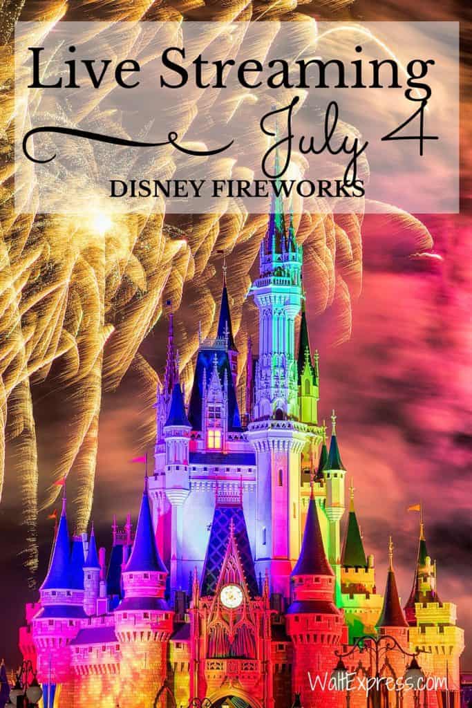 #DisneyParksLIVE Stream of Disney Fireworks