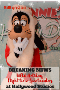 Breaking News: NEW Holiday Nighttime Show at Hollywood Studios