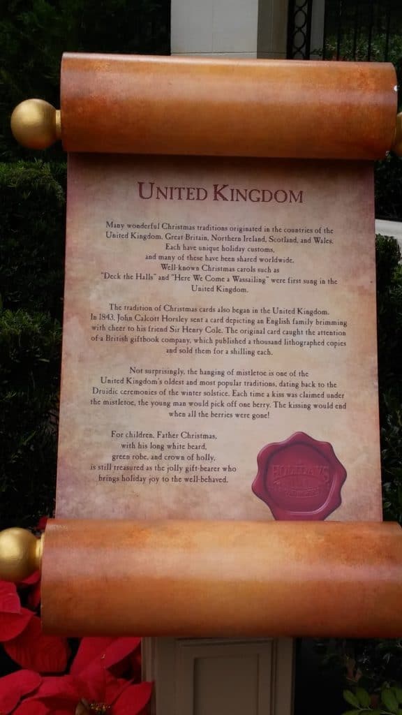 Epcot's Father Christmas in the United Kingdom
