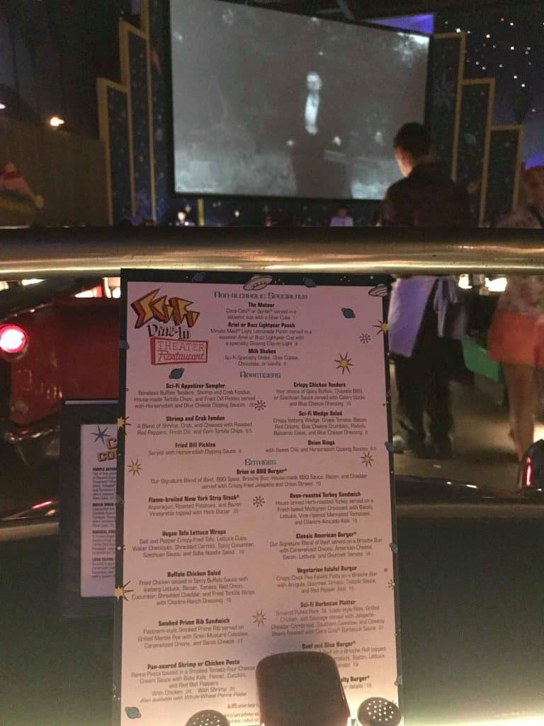 Sci-Fi Dine-In Theater Restaurant: A Disney World Dining Review