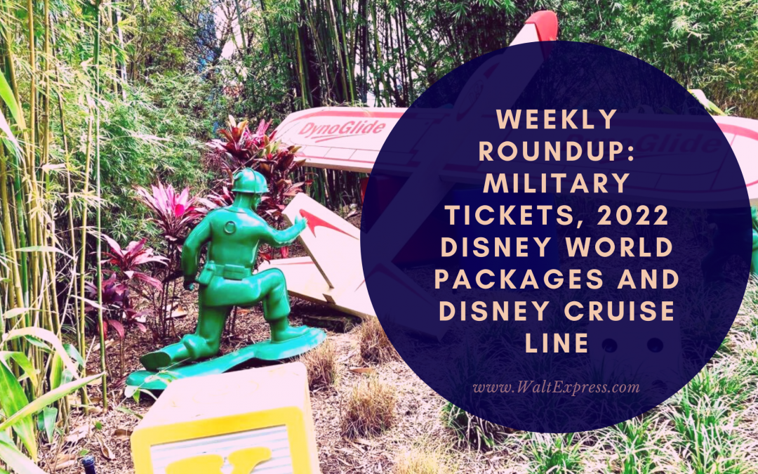 Weekly Roundup: Military Tickets, 2022 Disney World Packages and Disney Cruise Line
